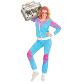 Déguisement Survêtement Années 80s Bleu Femme / Costume Jogging année 80 Bleu Femme / La Maison Du Déguisement